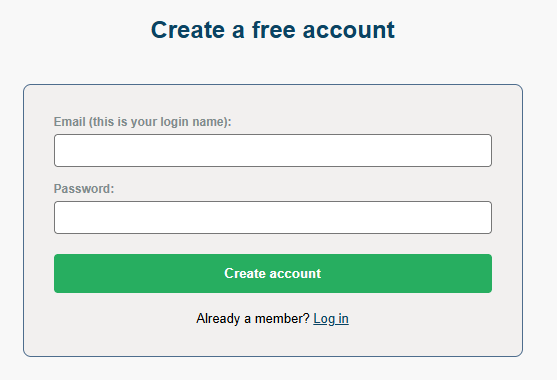 Create Account